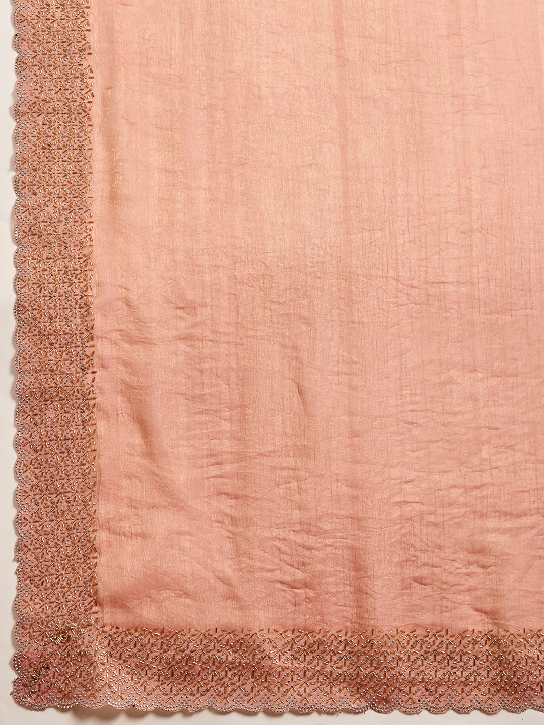 The Perfect Blend of Tradition & Modern Luxury – Rose Gold Saree