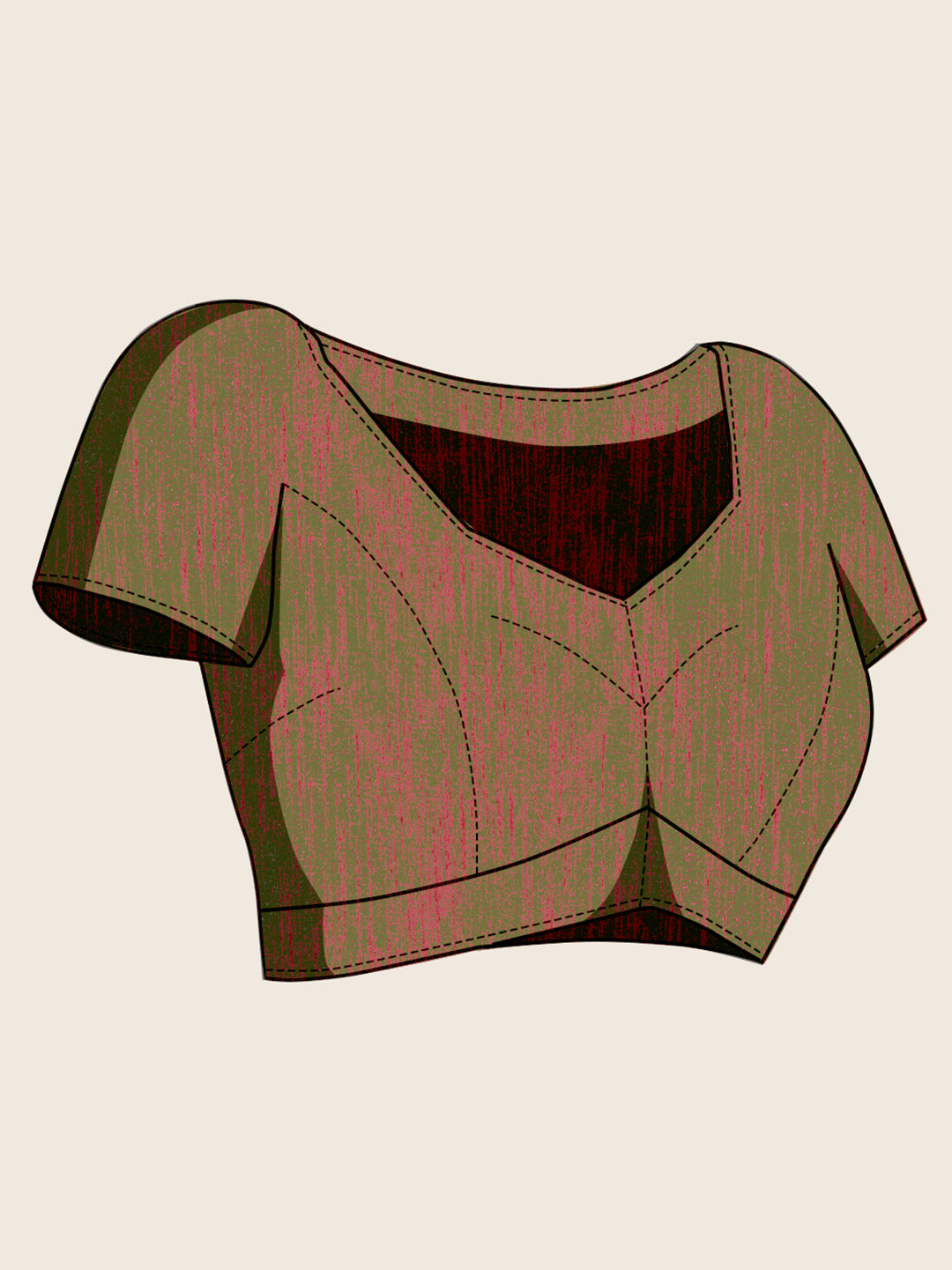 Dual Shade Magic – A Saree that Glows in Wine & Green