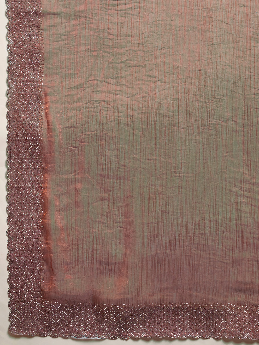 Dual Shade Magic – A Saree that Glows in Wine & Green