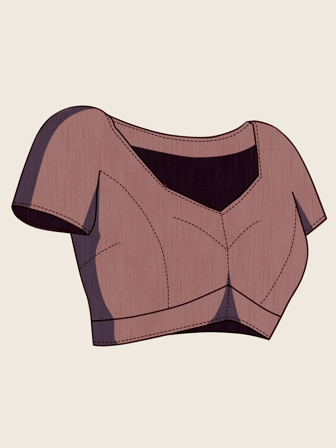 Luxury Redefined – Coffee Brown Saree with Lustrous Copper Touch