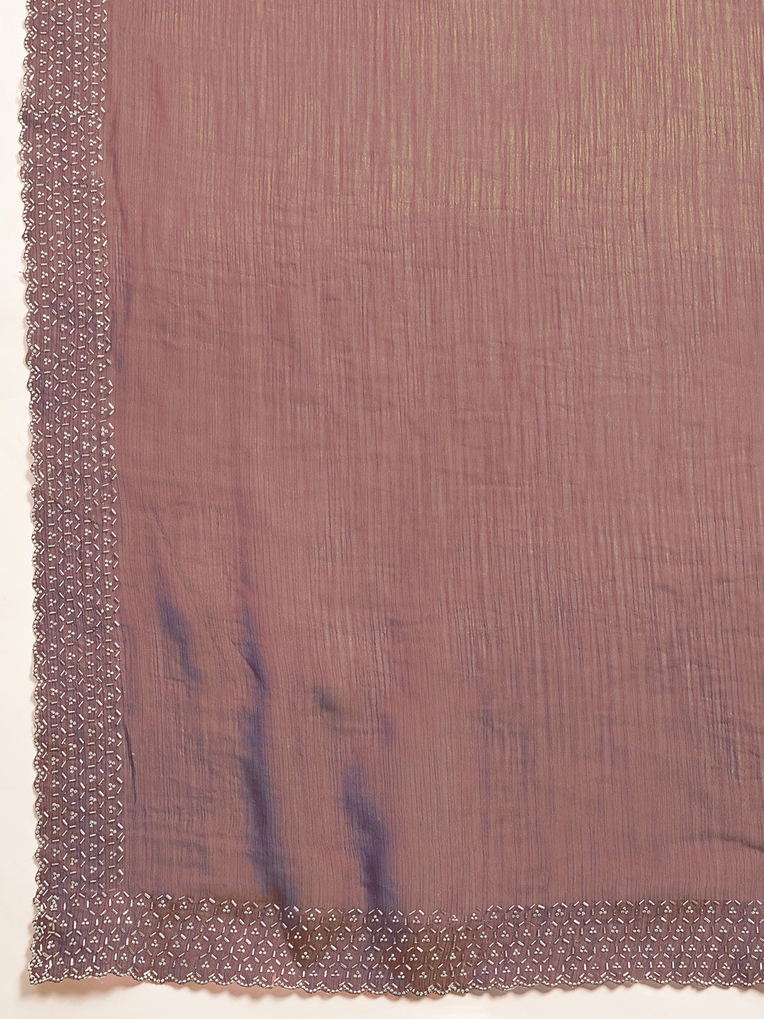 Luxury Redefined – Coffee Brown Saree with Lustrous Copper Touch