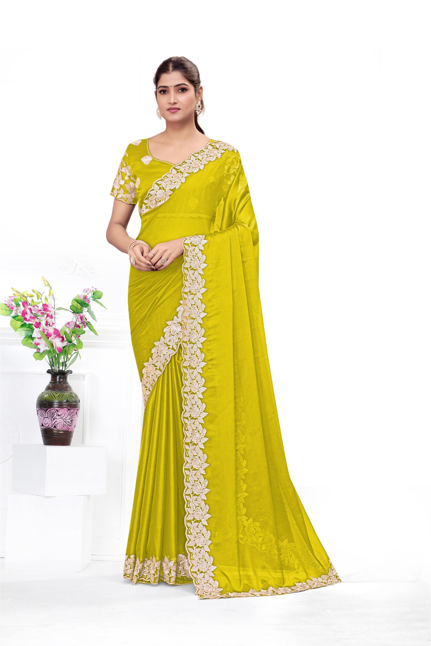 Handcrafted Embroidered Saree for Celebrations