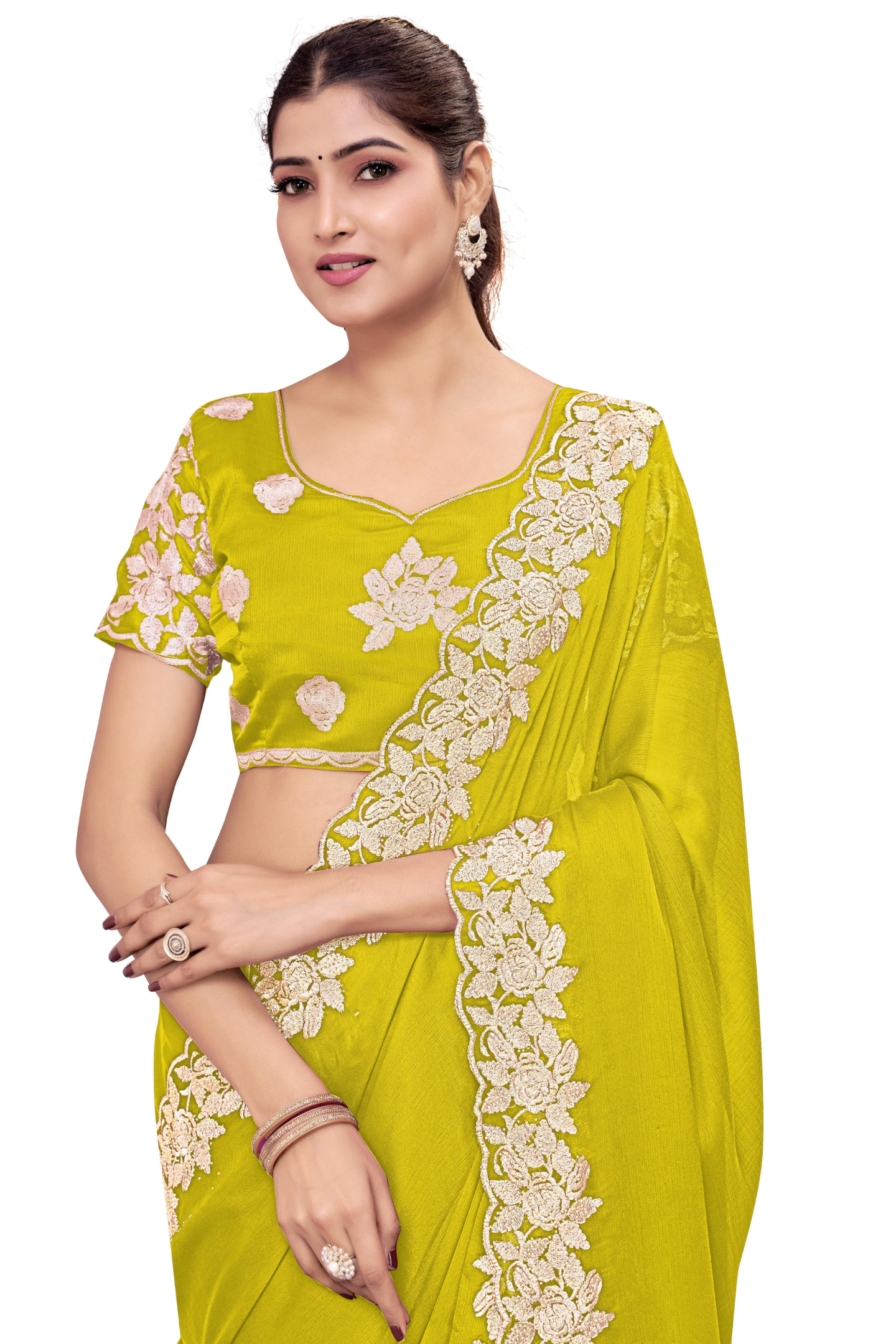 Handcrafted Embroidered Saree for Celebrations