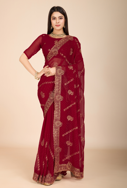 Pure Chiffon Sarees Lightweight & Chic Drapes