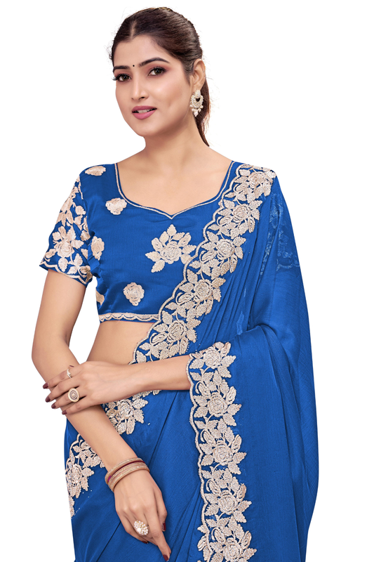 Handcrafted Embroidered Saree for Celebrations