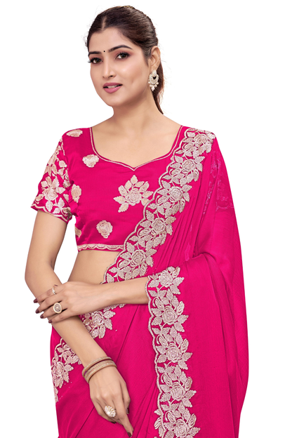 Handcrafted Embroidered Saree for Celebrations