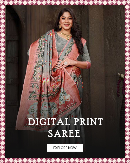 Digital Print Saree