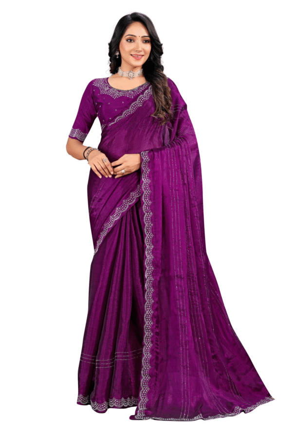 Embellished Beads And Stone Saree