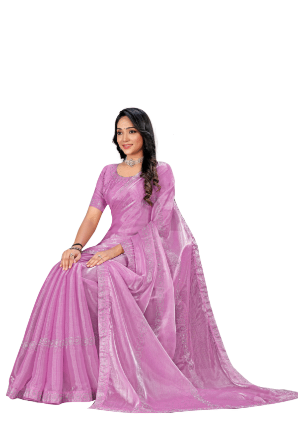 Pure Swaroski Saree - Image 5