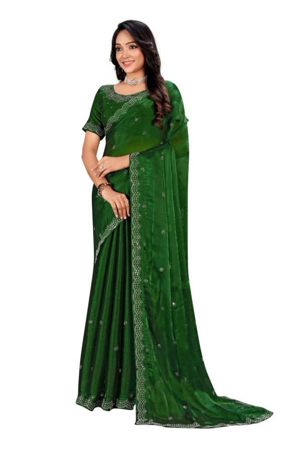 Woman Wovan Design Saree Gajanand Saree Exclusive