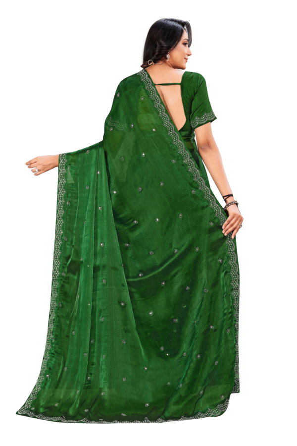 Woman Wovan Design Saree Gajanand Saree Exclusive - Image 3