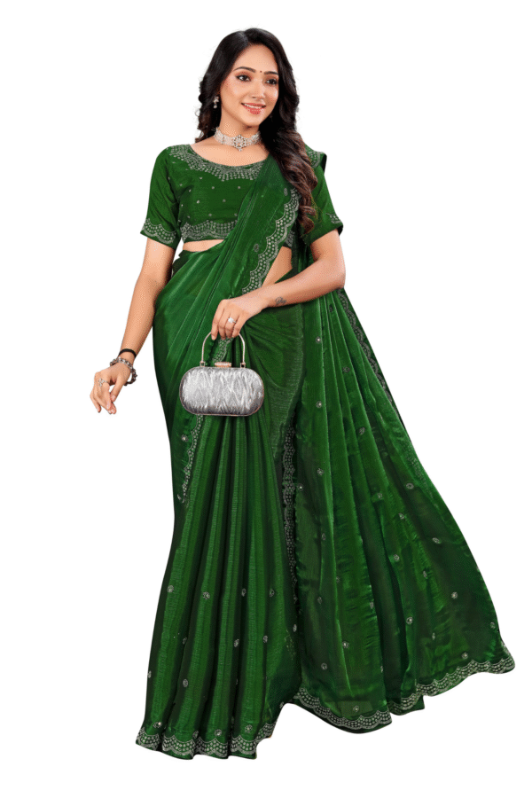 Woman Wovan Design Saree Gajanand Saree Exclusive - Image 4